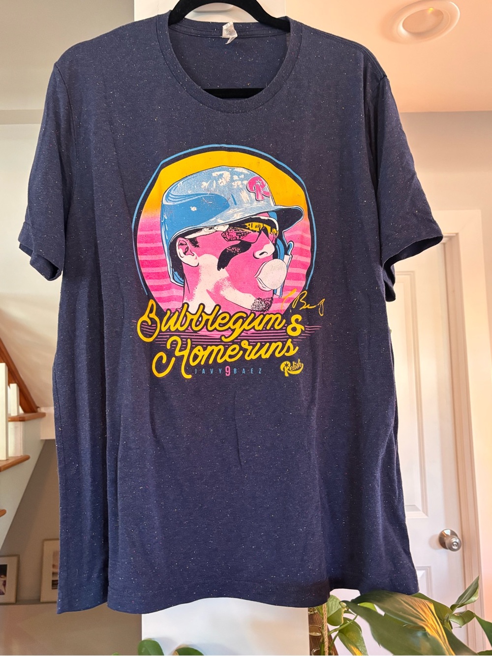 Relish Brand - Bubblegum & Homeruns Graphic Tee - Navy - Size XL
